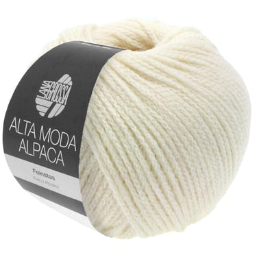 LANA GROSSA Alta Moda Alpaca | Baby alpaca yarn | Hand-knitting yarn made of 90% baby alpaca, 5% merino wool, and 5% polyamide | 50g wool for knitting and crocheting | 140m yarn on sale